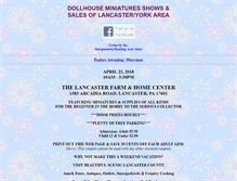 Tablet Screenshot of dollhouseminiatureshows.com